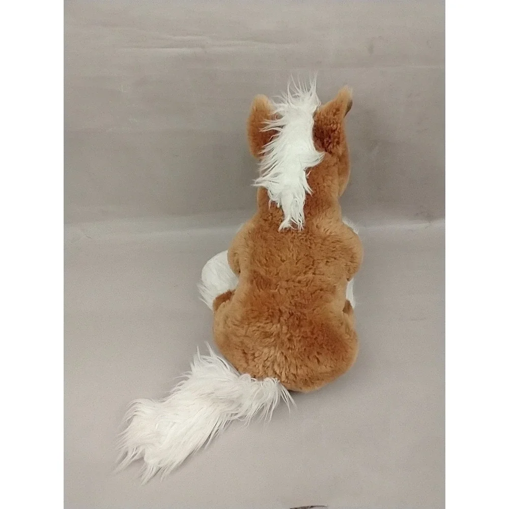 Build-A-Bear Workshop Pawsome Pony Clydesdale Horse Plush BAB Brown White